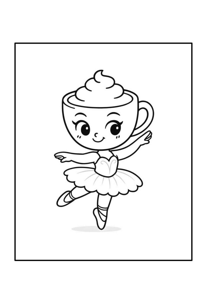 Desenho da Bailarina Cappuccina