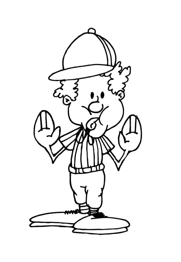 Desenho de Árbitro para colorir
