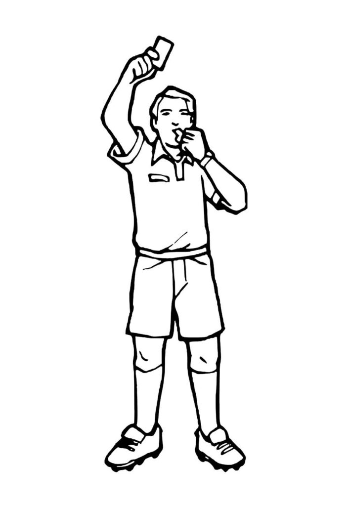 Desenho de Árbitro para colorir
