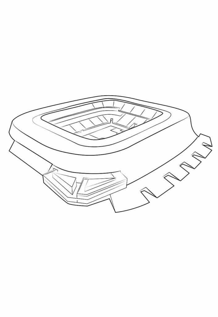 Desenho de Estádio para colorir