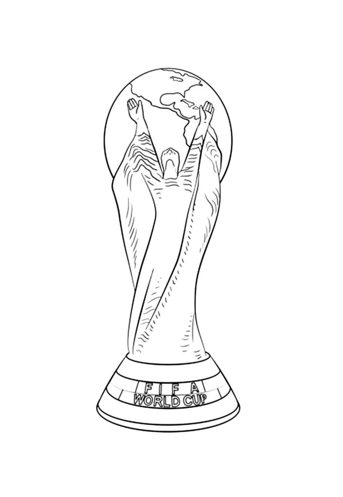 Desenho de Troféu da Copa do Mundo