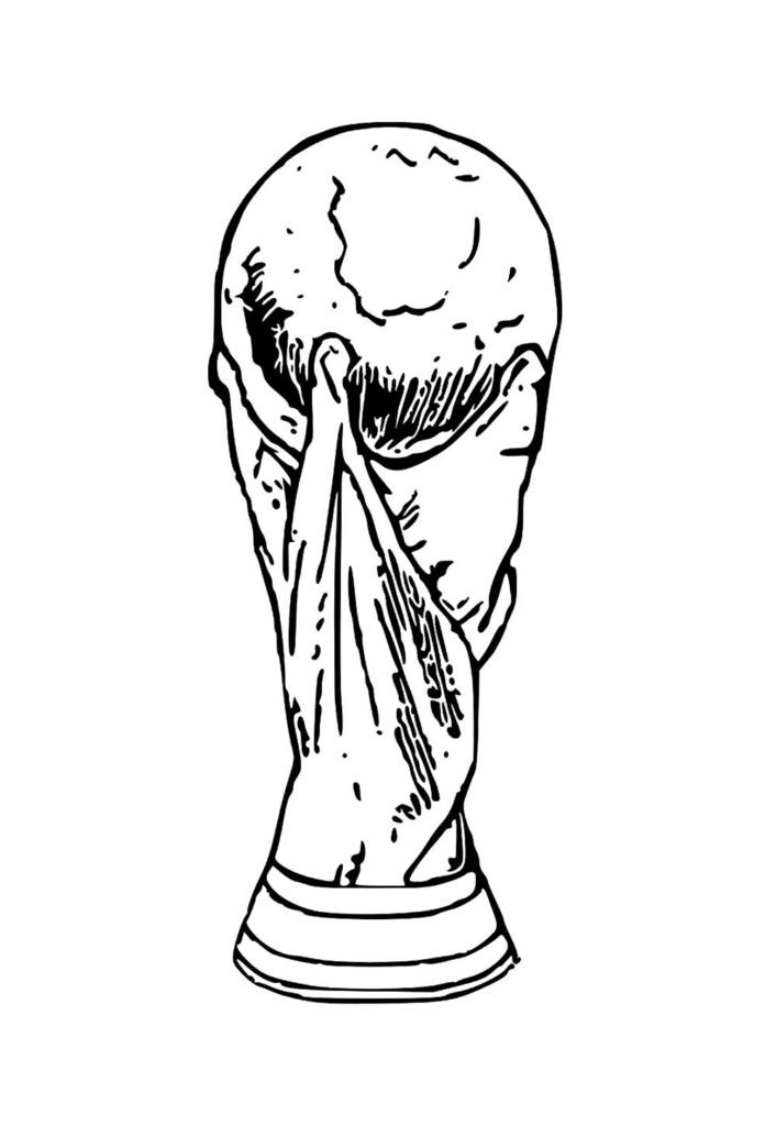 Desenho de Troféu da Copa do Mundo