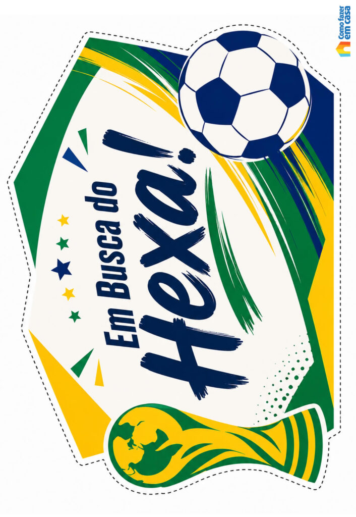 Enfeite do Brasil para Imprimir