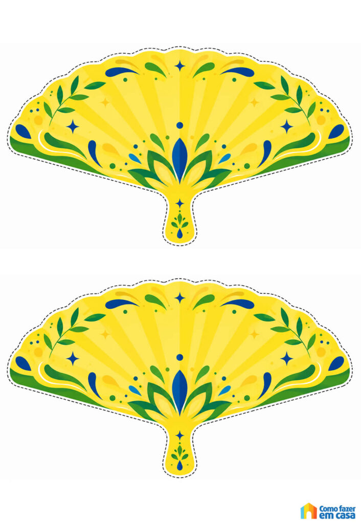 Moldes de Leques Amarelos