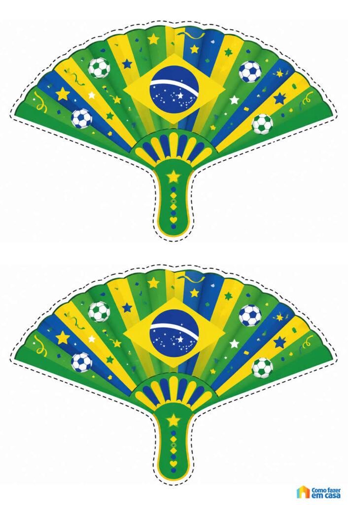 Leques do Brasil para Copa