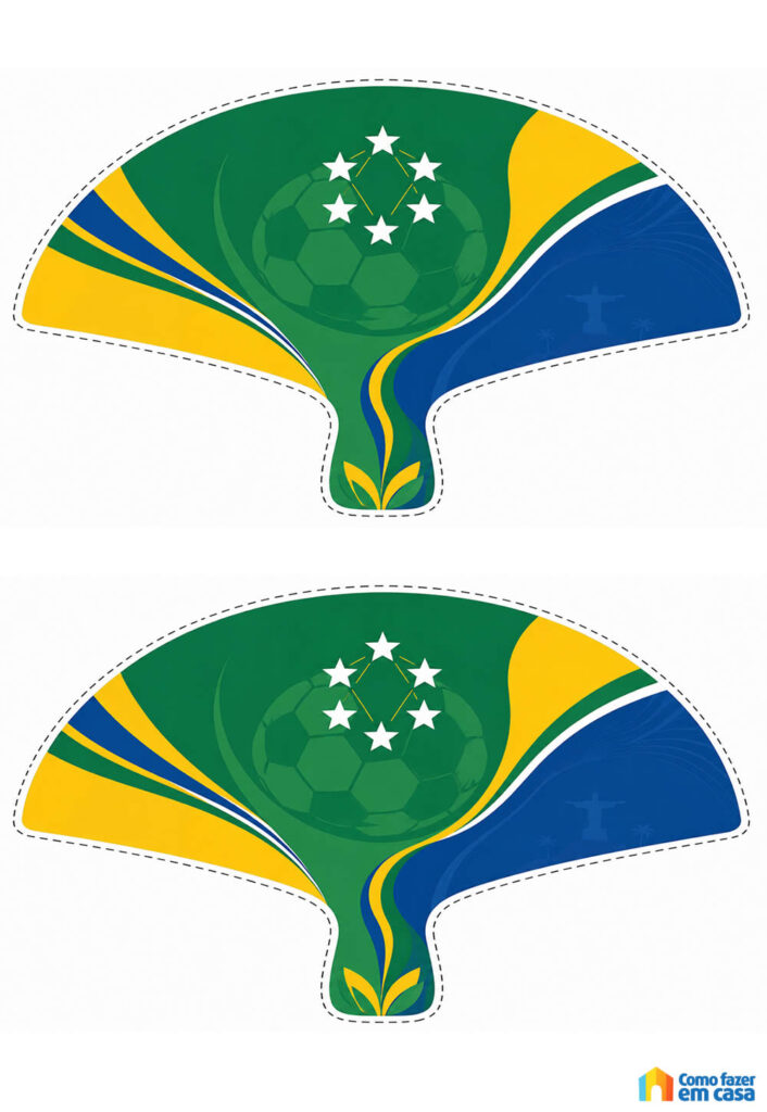 Leques do Brasil para Copa do Mundo