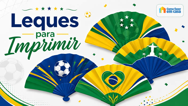 Leques do Brasil para Copa do Mundo