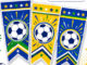 Moldes de Bandeirinhas da Copa do Mundo