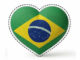 Moldes de Brasil em forma de Coração