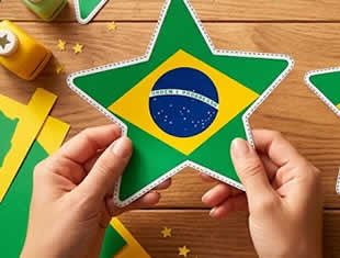 Moldes de Estrelas do Brasil para Imprimir