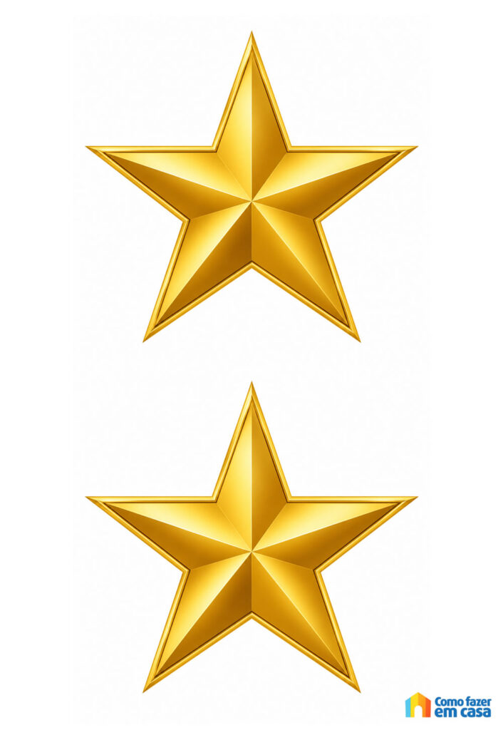 Molde de Estrelas do Hexa para Imprimir