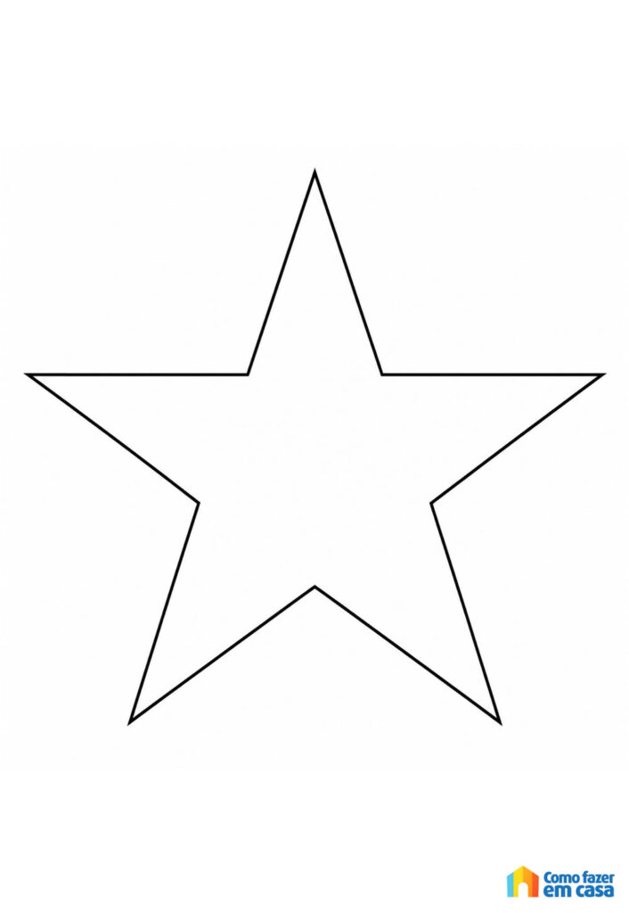 Molde de Estrela do Hexa para Imprimir