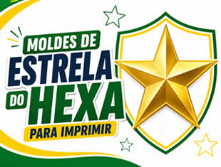 Moldes de Estrelas do Hexa