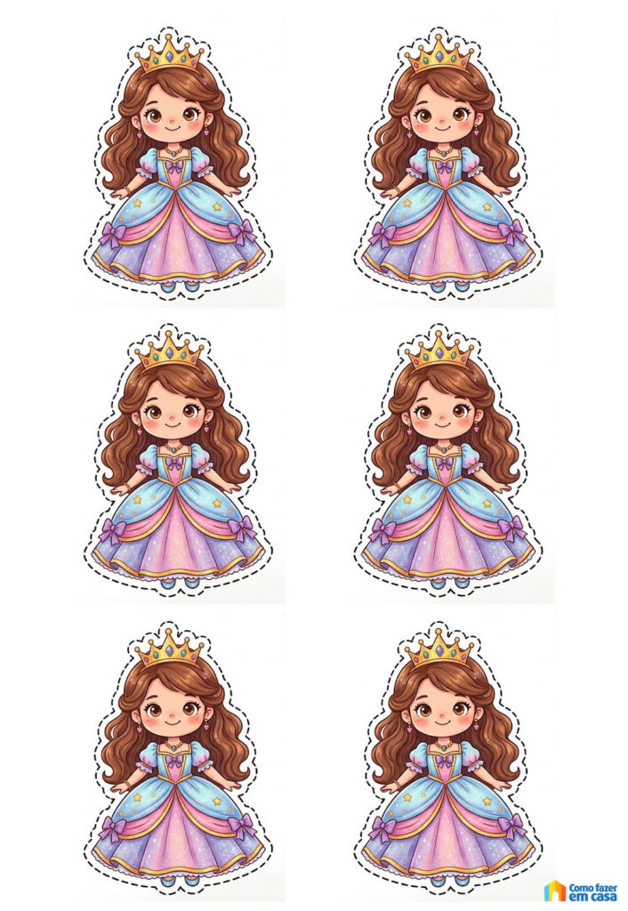 Moldes de Princesas Fofas