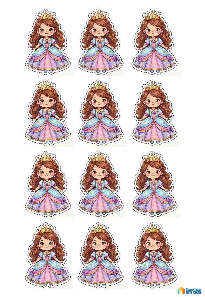 Moldes de Princesas Pequenas
