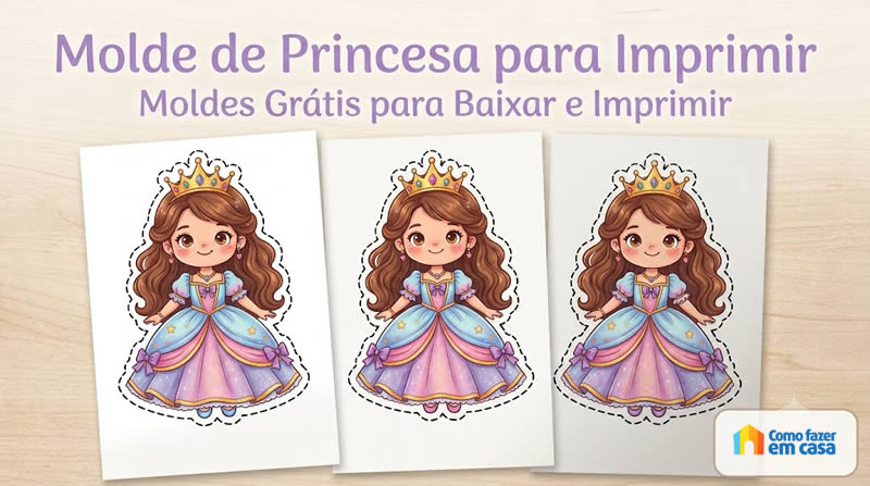 Moldes de Princesa para Imprimir