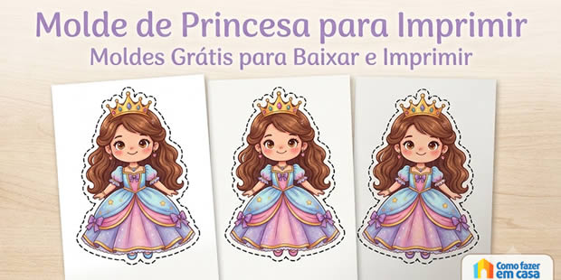 Molde de Princesa para Imprimir
