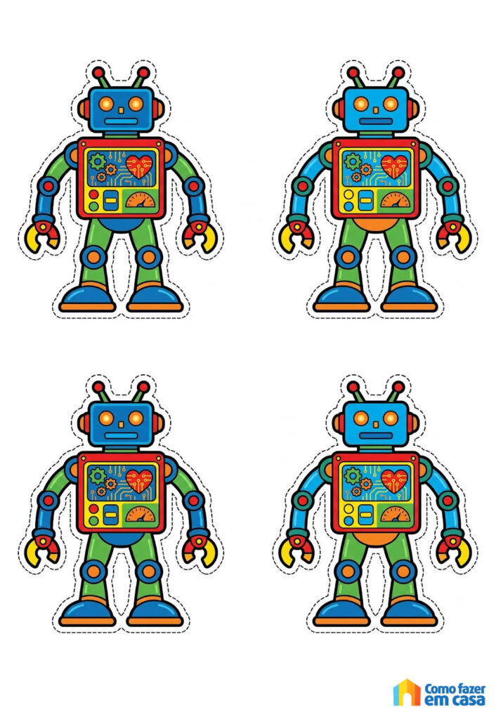 Moldes de Robô