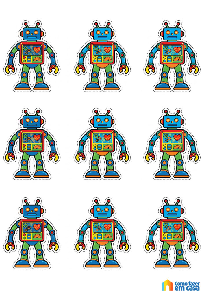 Moldes Pequenos de Robô