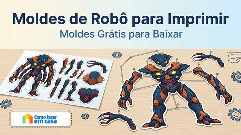 Moldes de Robô para Imprimir