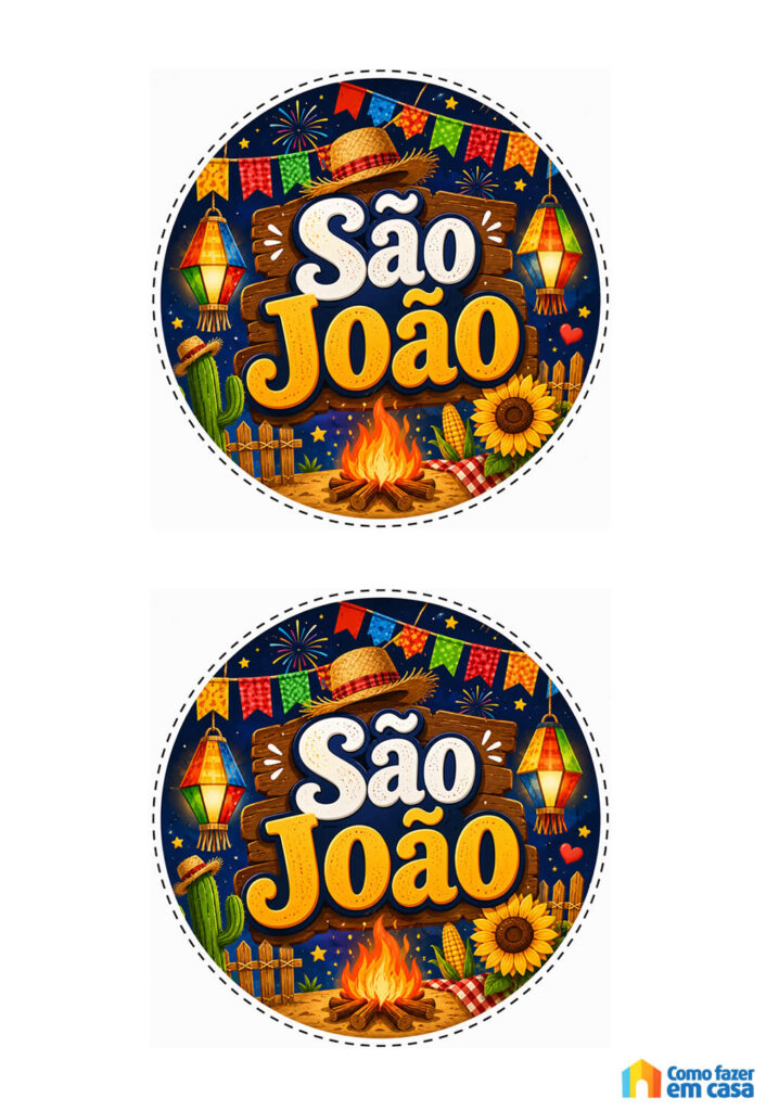 Topo de Cupcake Junino