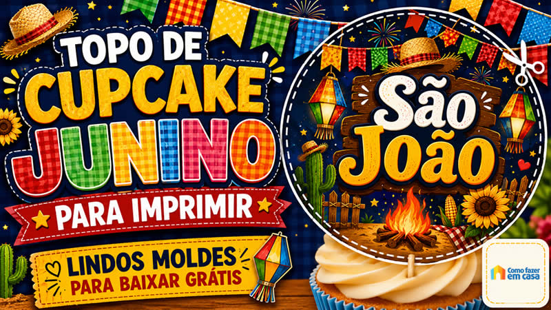 Topos de Cupcakes Juninos