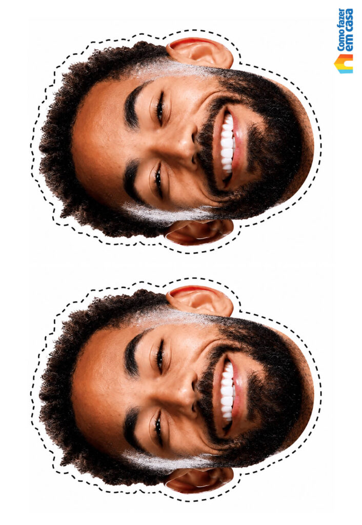 Moldes de Rosto do Matheus Cunha para imprimir