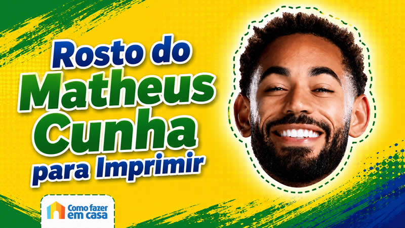 Moldes de Rosto do Matheus Cunha para imprimir