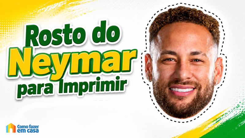 Moldes do Rosto de Neymar para Imprimir