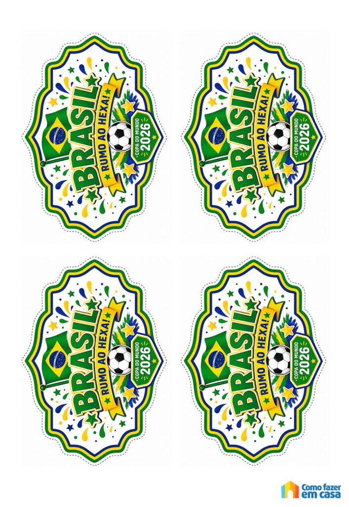 Rótulos Pequenos do Brasil - Copa do Mundo