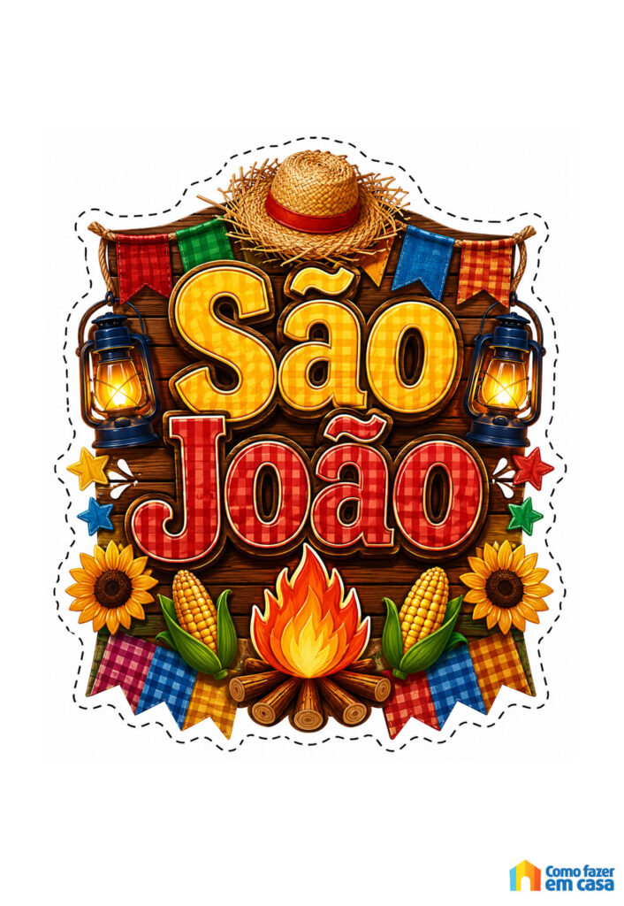 Topo Junino para Bolo