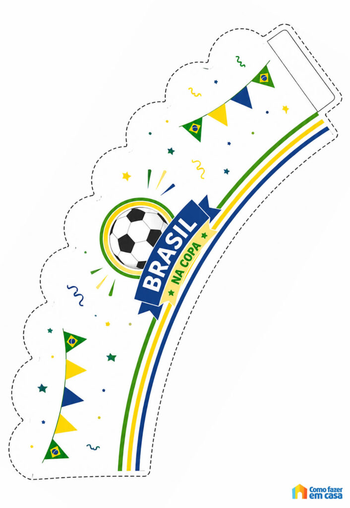 Forminha de Cupcake do Brasil - Wrapper
