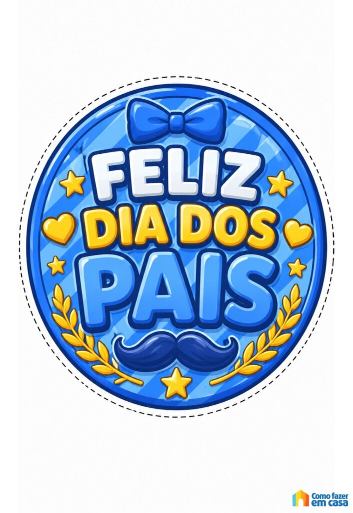 Topo de Bolo - Kit Festa Dia dos Pais
