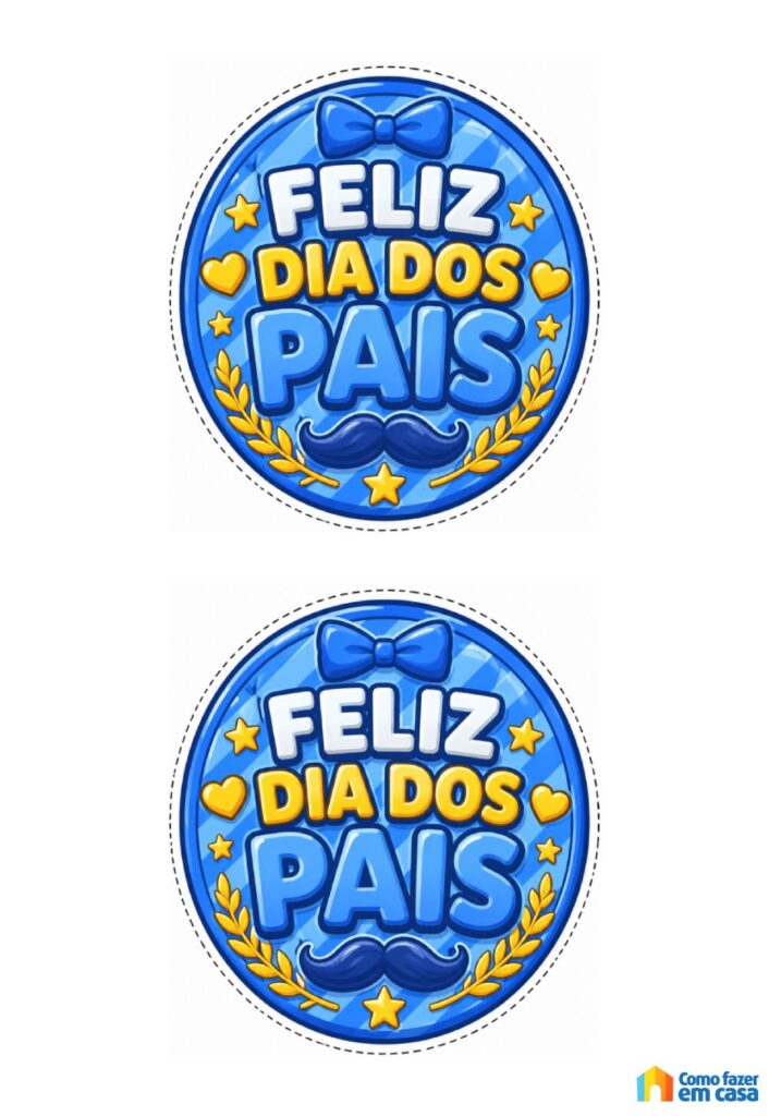 Topo de Bolo para Dia dos Pais
