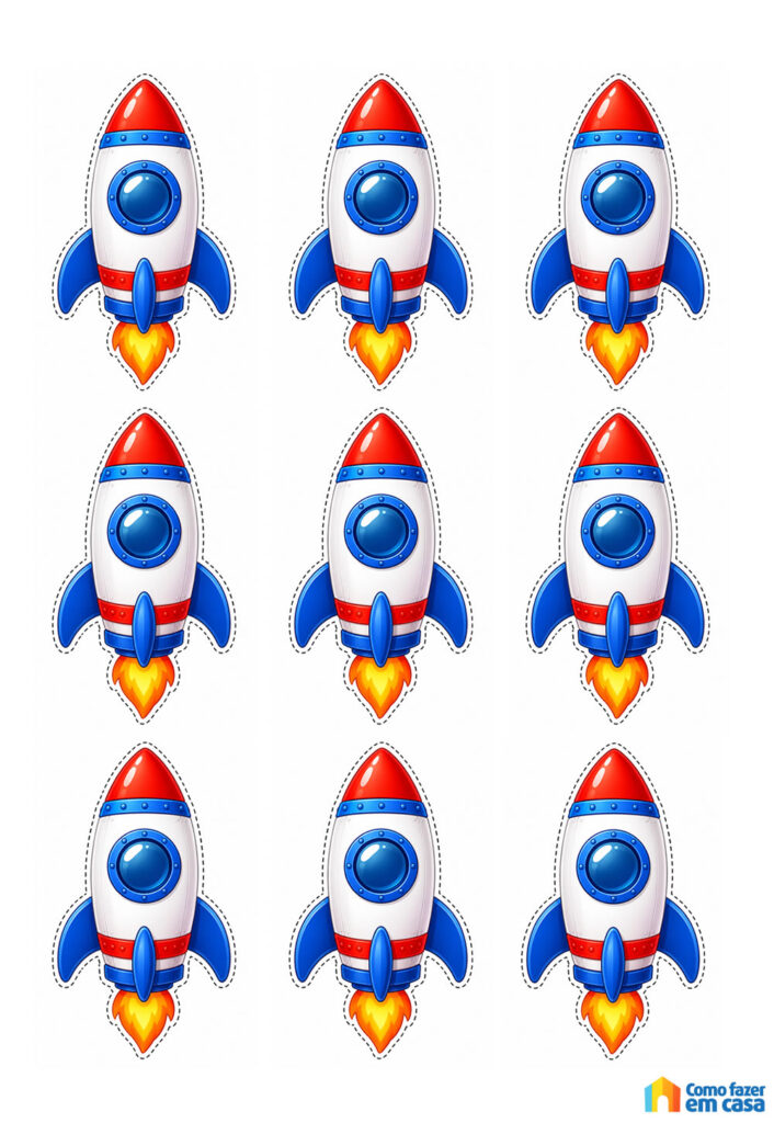 Moldes Pequenos de Foguetes