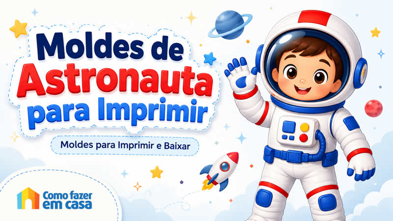 Moldes de Astronauta para Imprimir