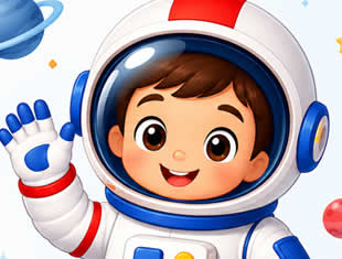 Moldes de Astronauta para Imprimir e Recortar