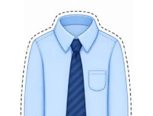 Molde de Camisa Social com Gravata