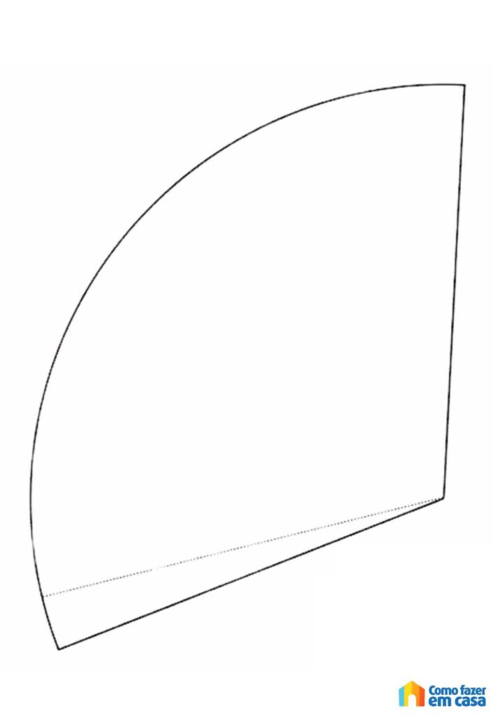 Molde Simples de Cone de Papel
