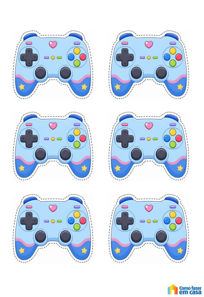 Moldes de Controle de Videogame Pequeno