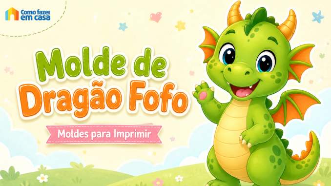 Moldes de Dragão para Imprimir
