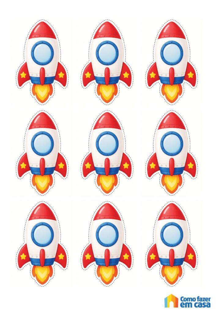 Foguetes para Imprimir