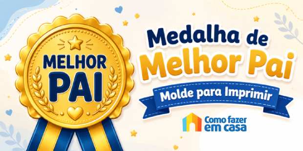 Medalha de Melhor Pai para Dia dos Pais