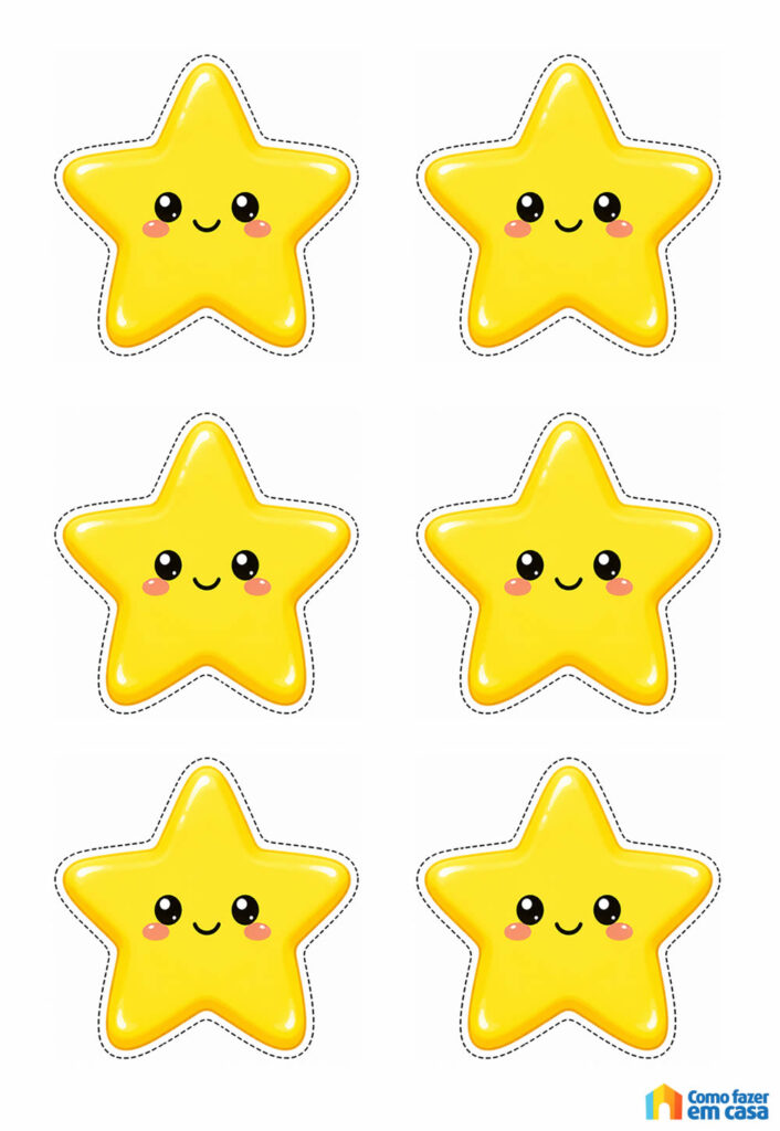 Molde de Estrelas para Imprimir