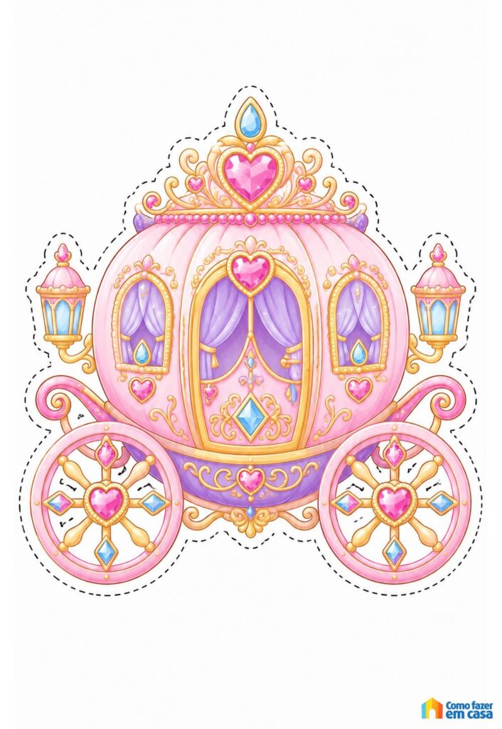 Molde de Carruagem de Princesa