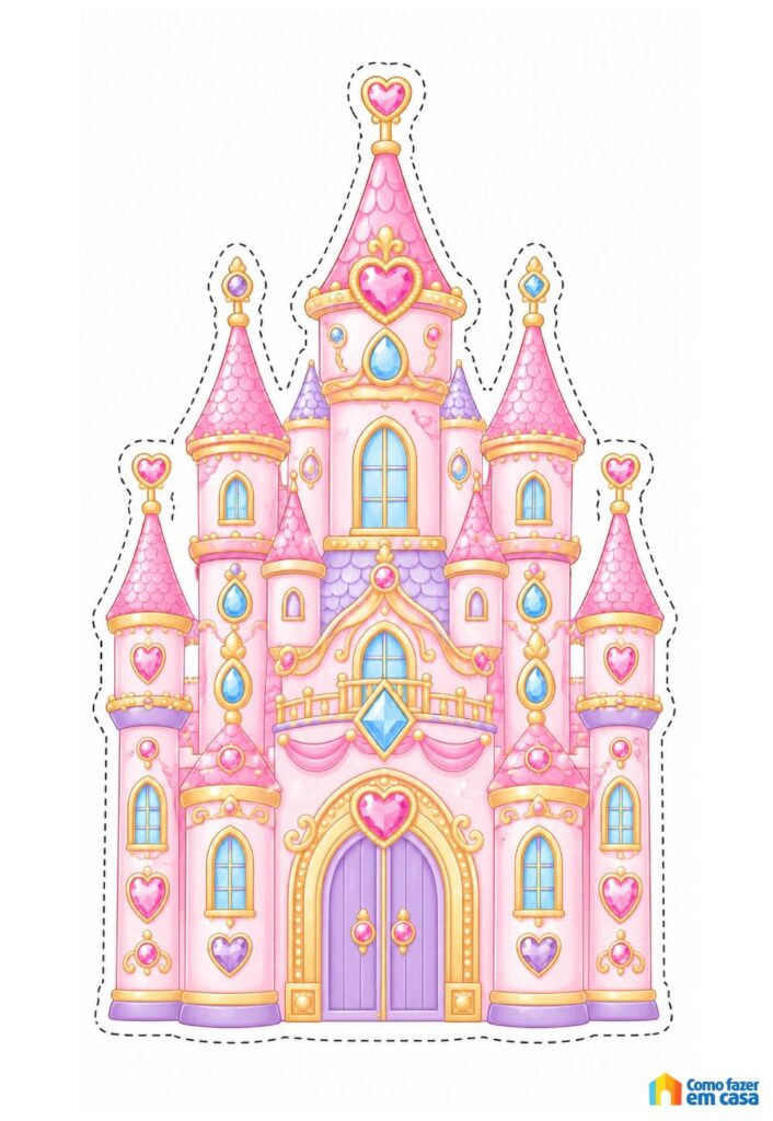 Molde Grande de Castelo de Princesa