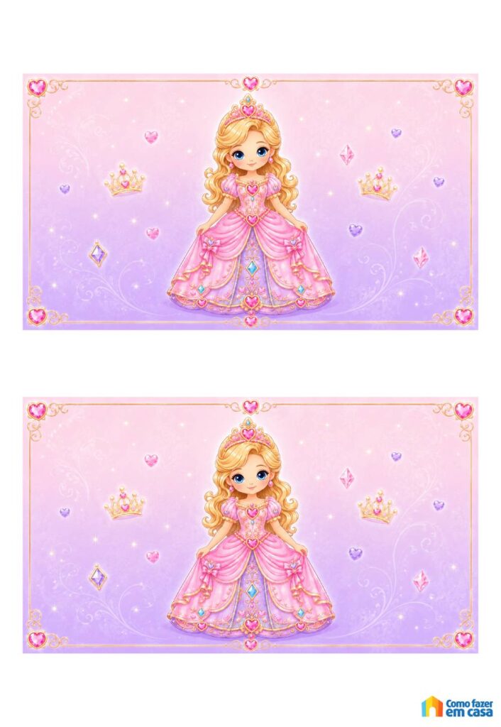 Moldes para Festa de Princesa