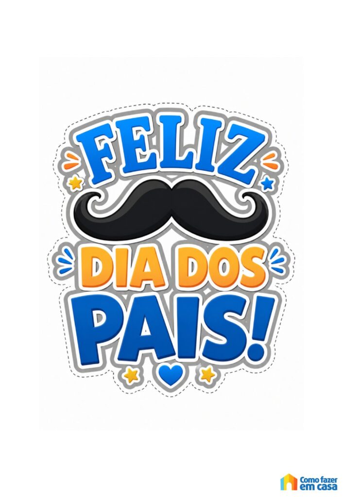 Molde de Topos de Bolo para Dia dos Pais