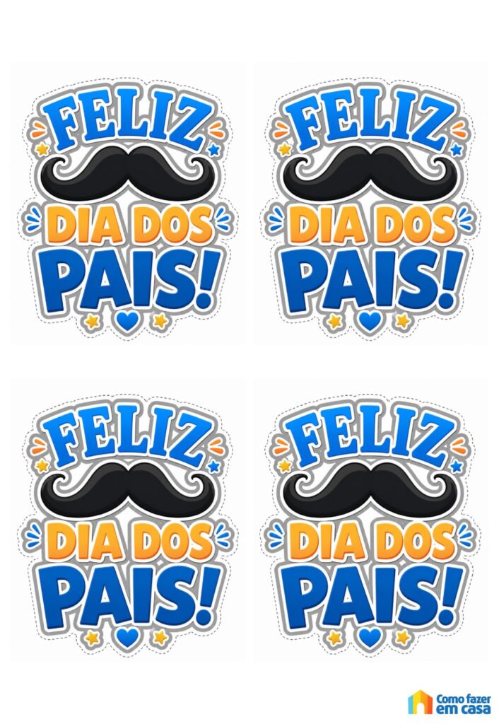 Moldes de Topos de Bolo para Dia dos Pais