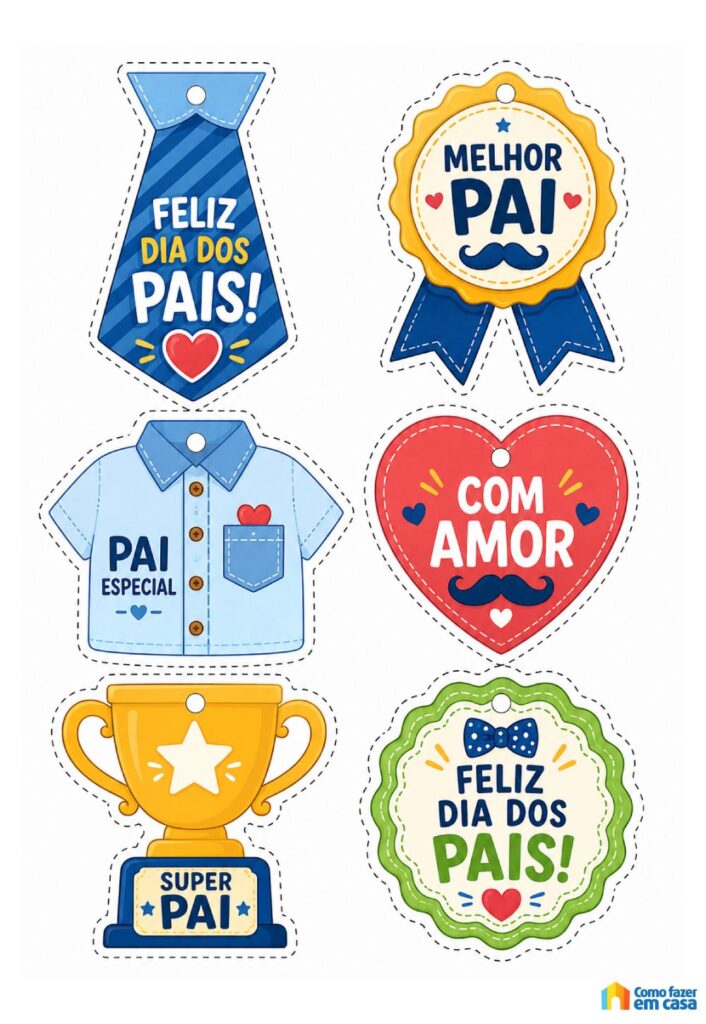 Topos de Cupcake para Dia dos Pais